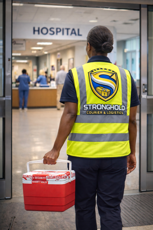 medical courier cooler delivery